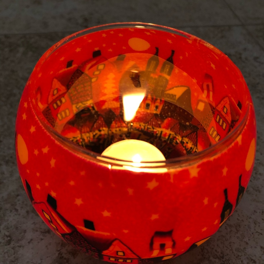 European glass candle holder - Picture 10 of 11
